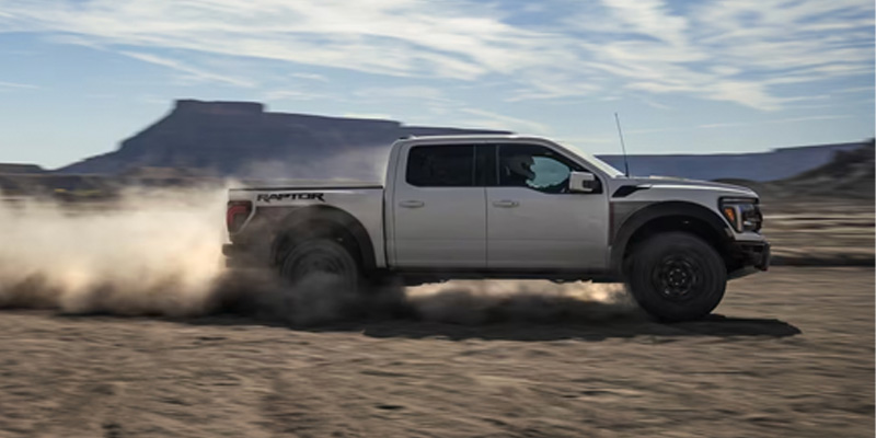 a 2025 Ford F-150 speeding offroad