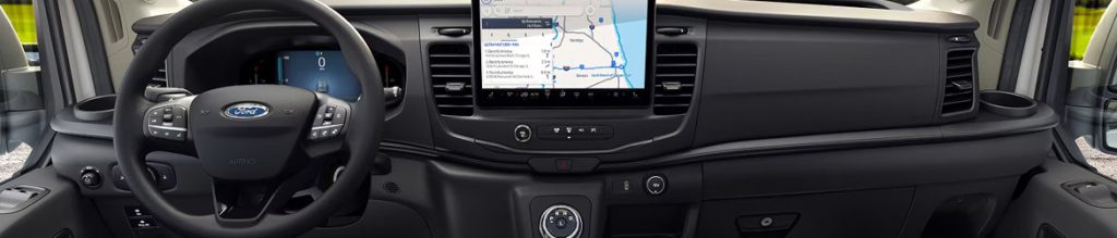 2026 Ford vehicle interior with advanced driver-assist systems and navigation