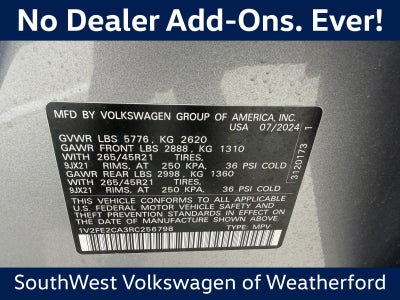 2024 Volkswagen Atlas Cross Sport 2.0T SEL Premium R-Line