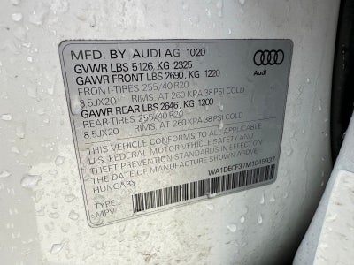 2021 Audi Q3 Premium S Line quattro