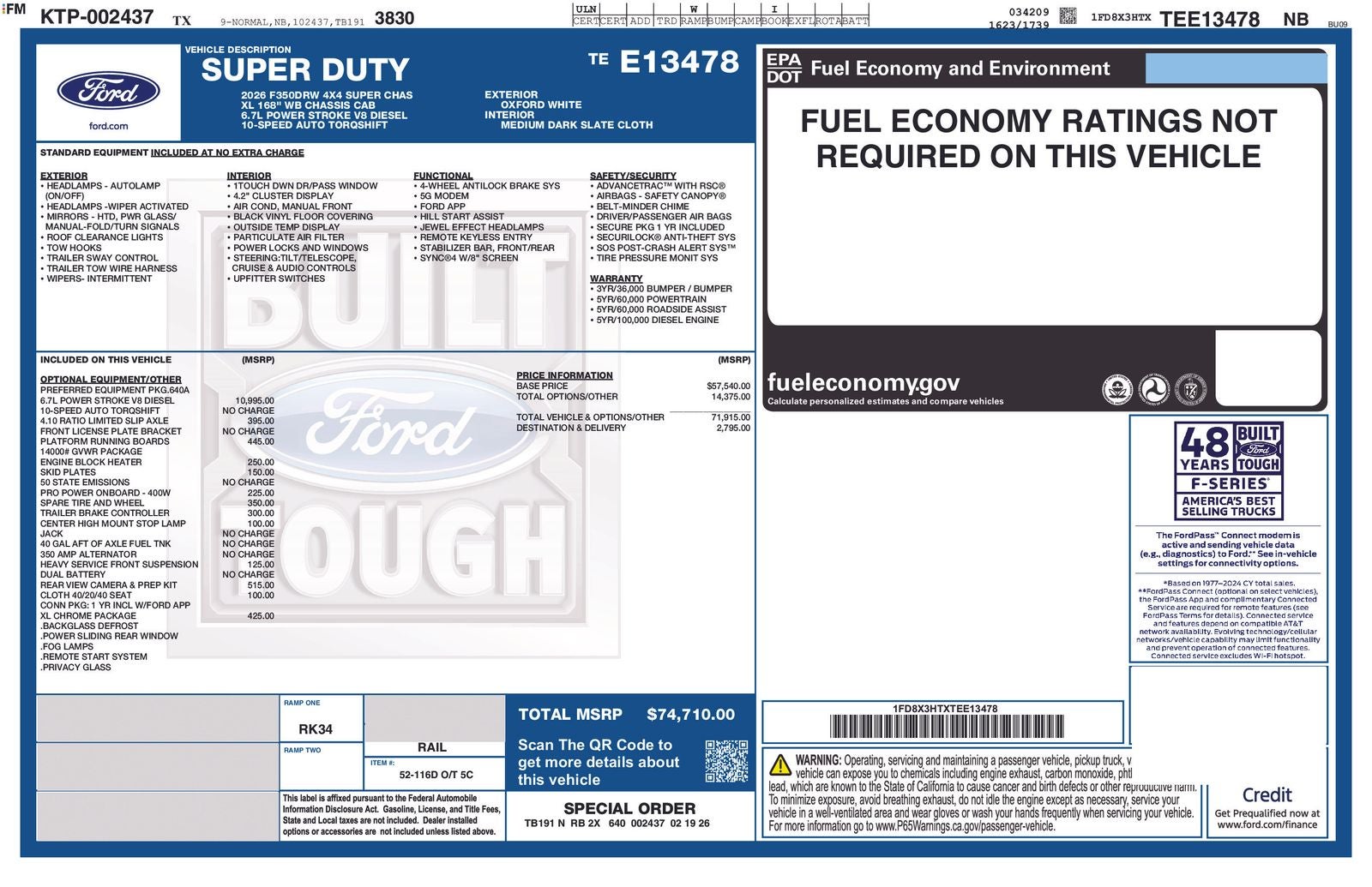 2026 Ford F-350SD XL DRW