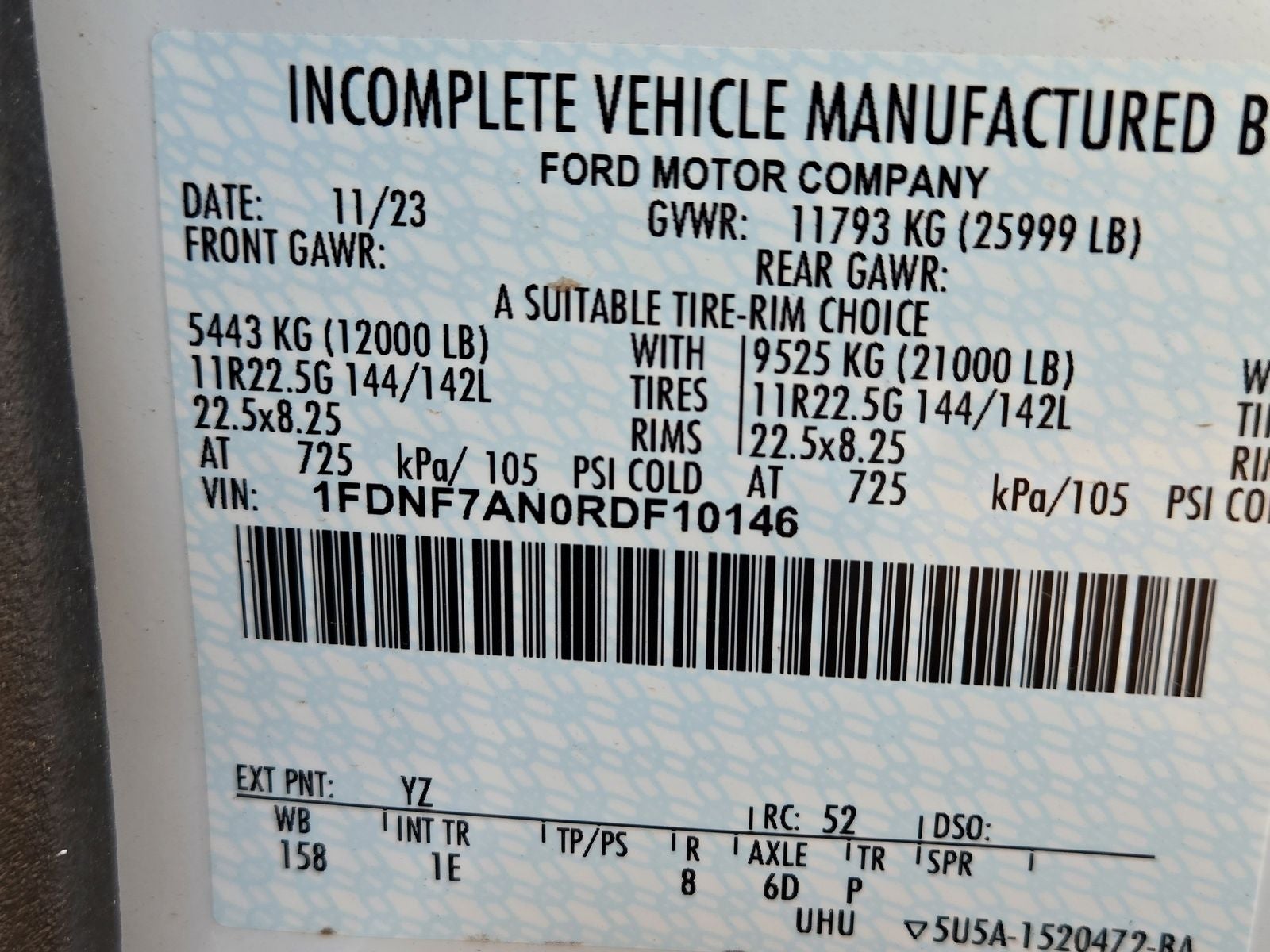 2024 Ford F-750SD Base Fleet