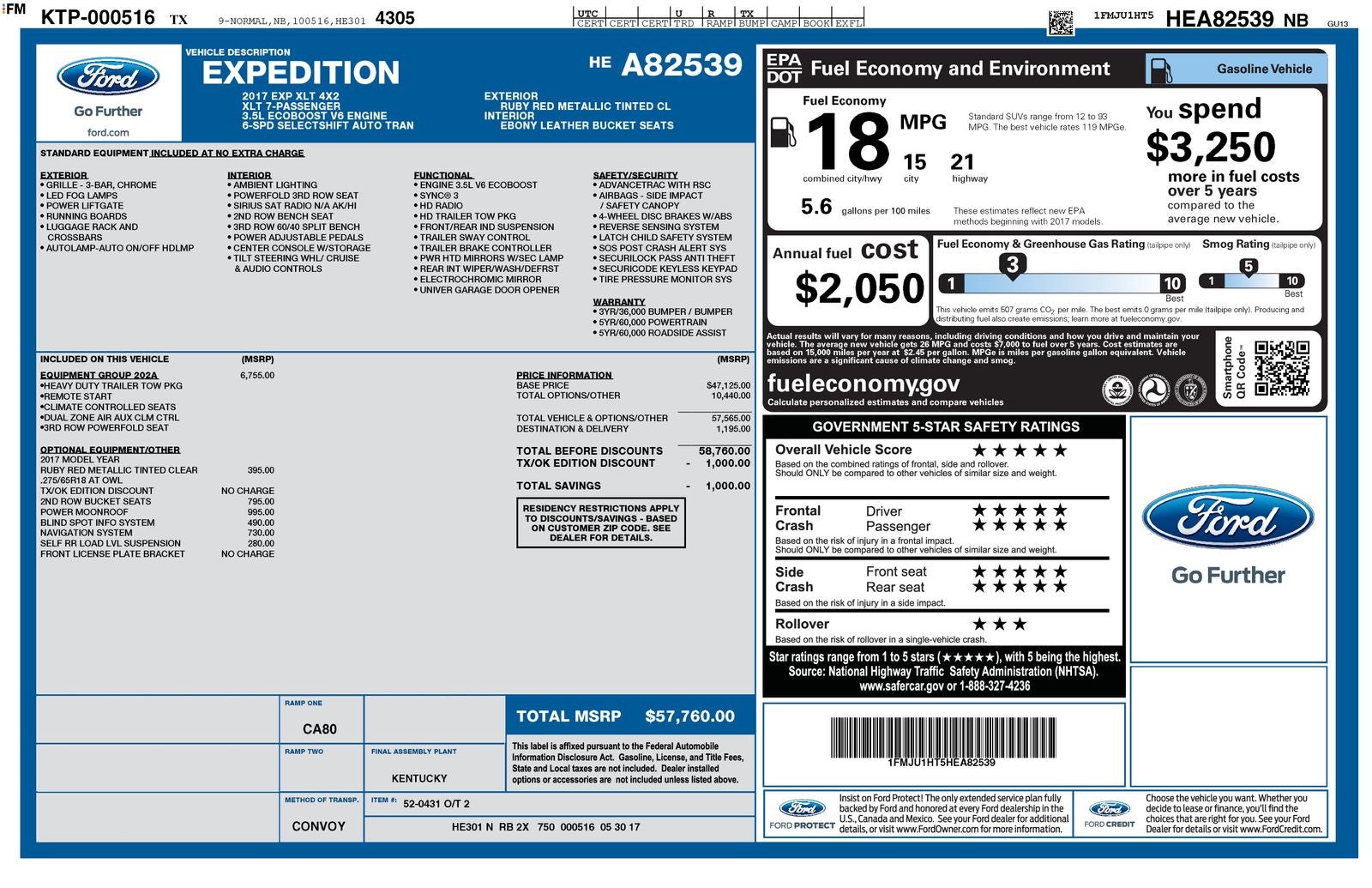 2017 Ford Expedition XLT