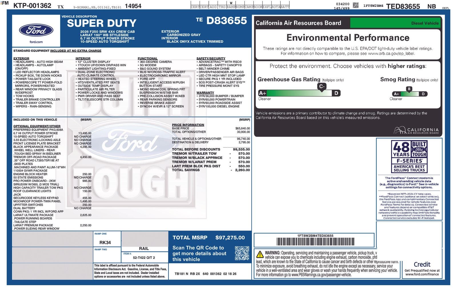 2026 Ford F-250SD F-250® Lariat®