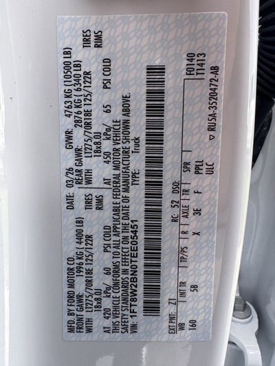 2026 Ford F-250SD F-250® Lariat®