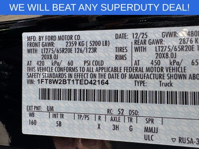 2026 Ford F-250SD F-250® Lariat®