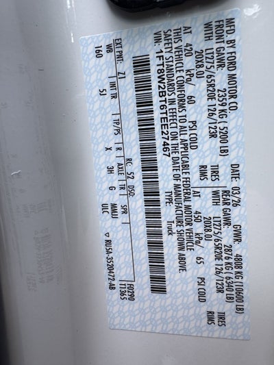 2026 Ford F-250SD F-250® Lariat®