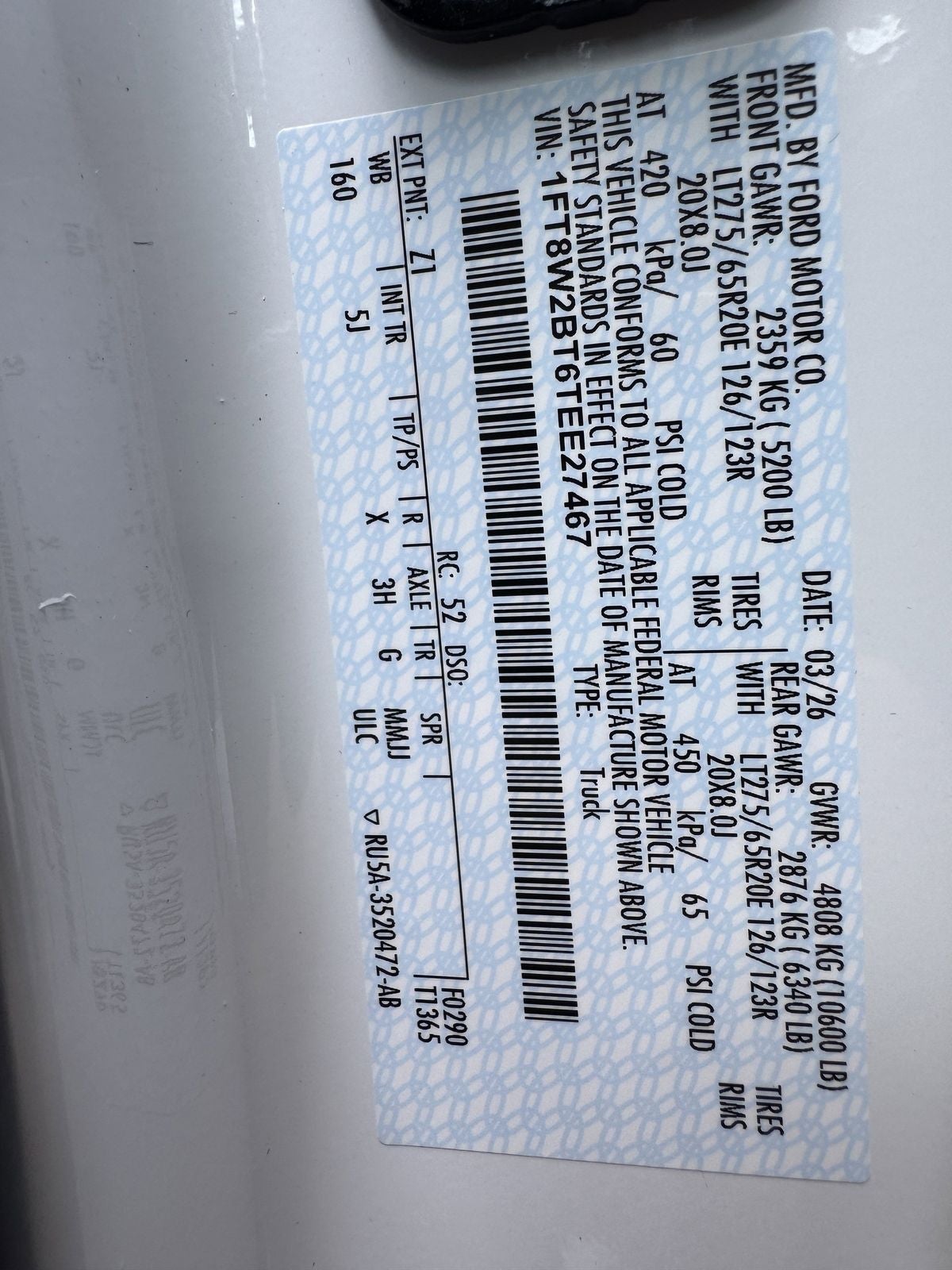 2026 Ford F-250SD F-250® Lariat®