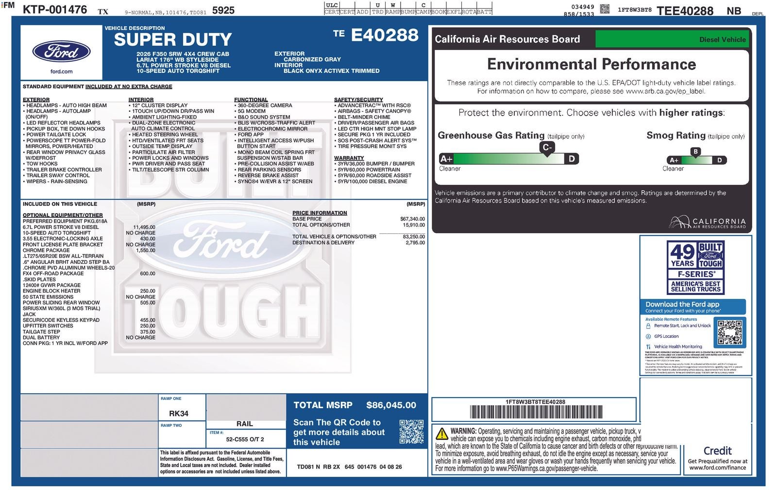 2026 Ford F-350SD F-350® Lariat®