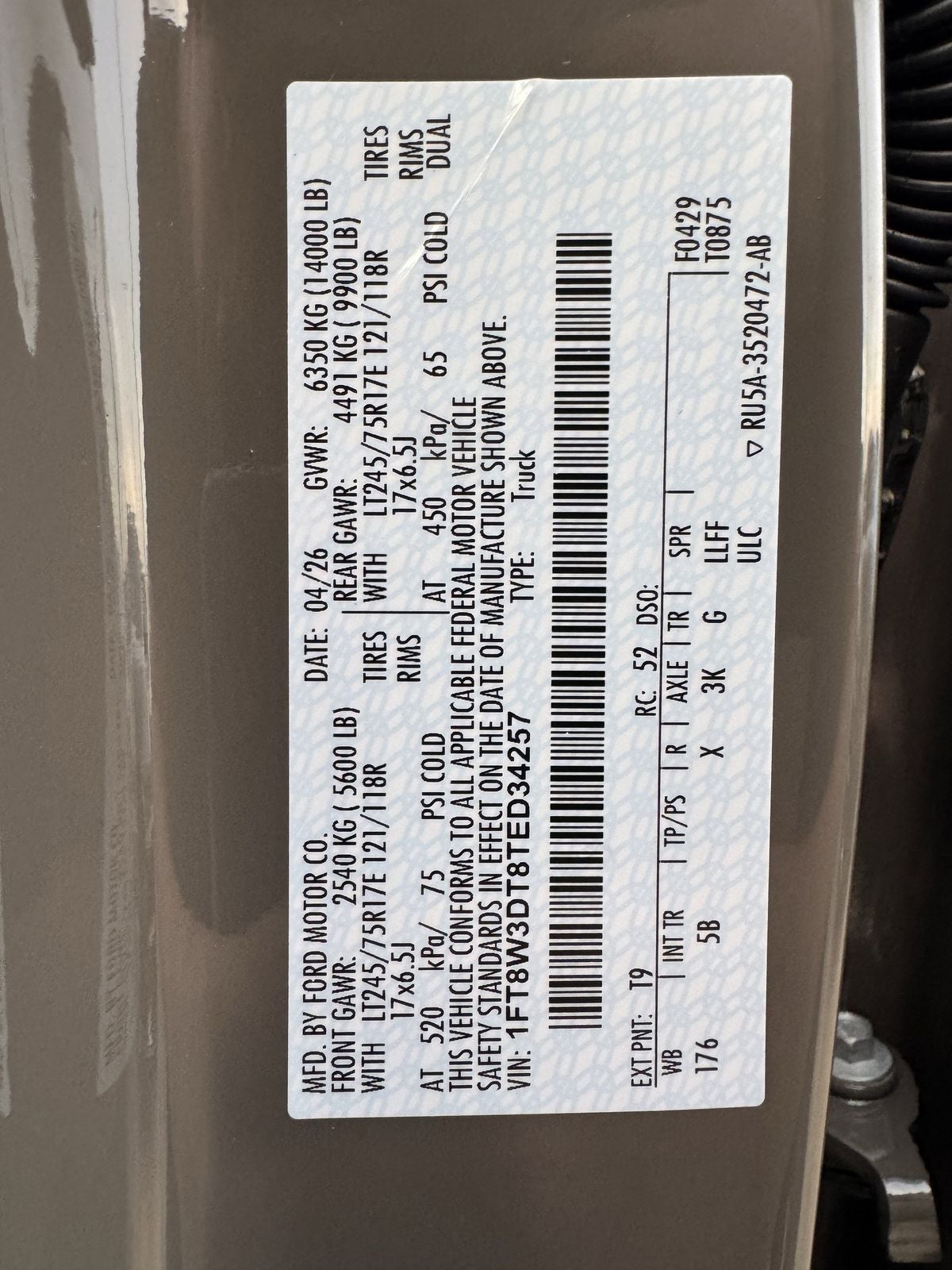 2026 Ford F-350SD Lariat DRW