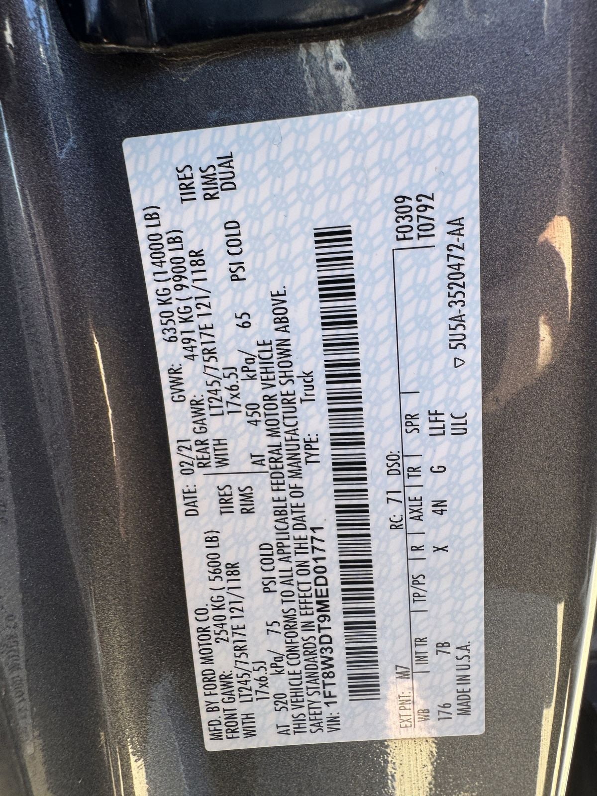 2021 Ford F-350SD Platinum DRW