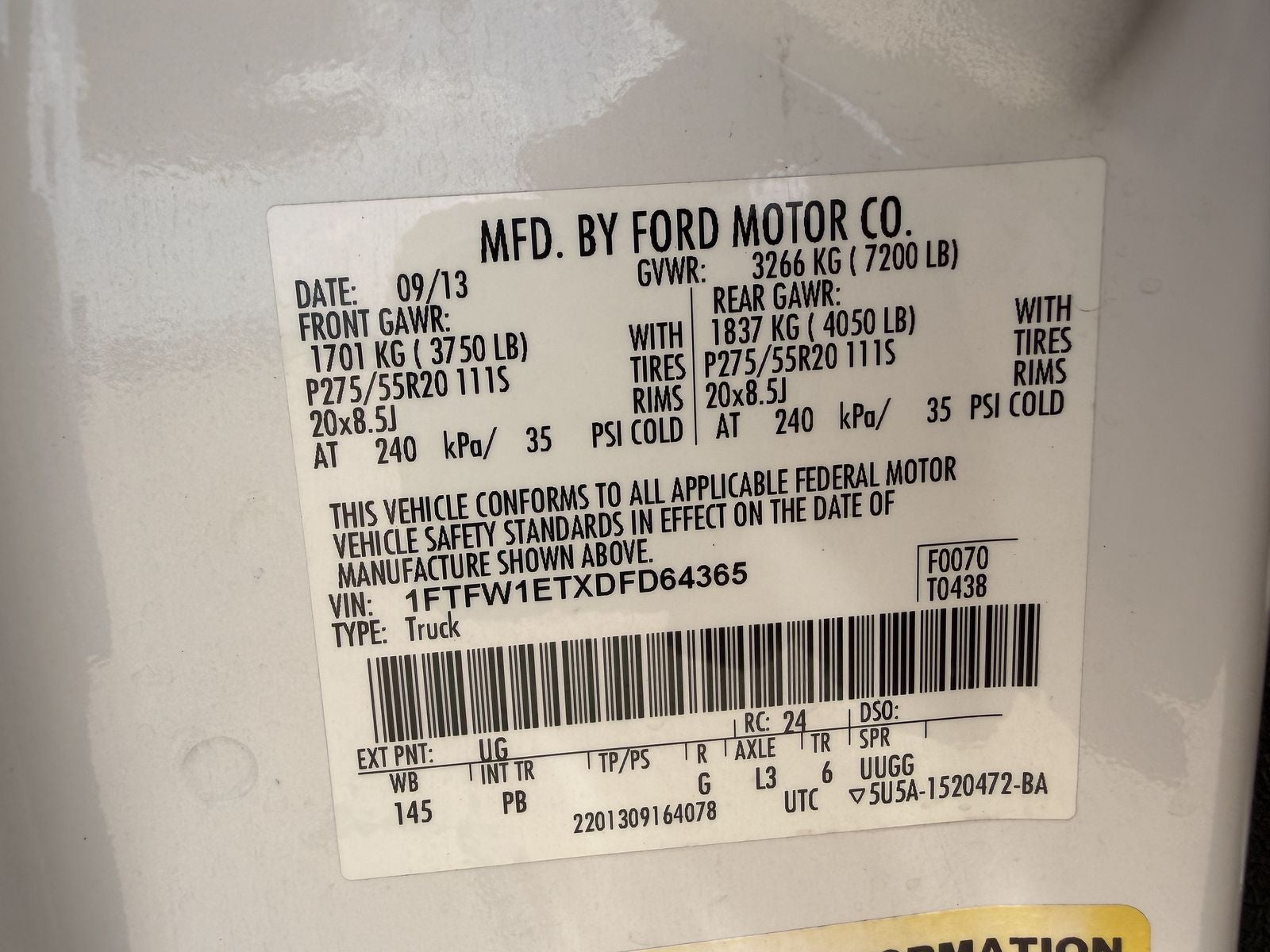 2013 Ford F-150 Platinum