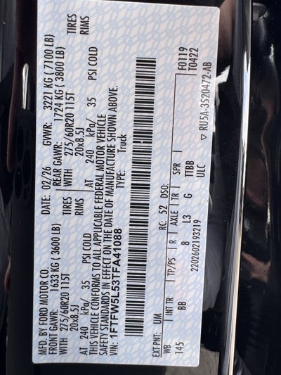 2026 Ford F-150 Lariat