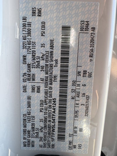 2026 Ford F-150 Lariat