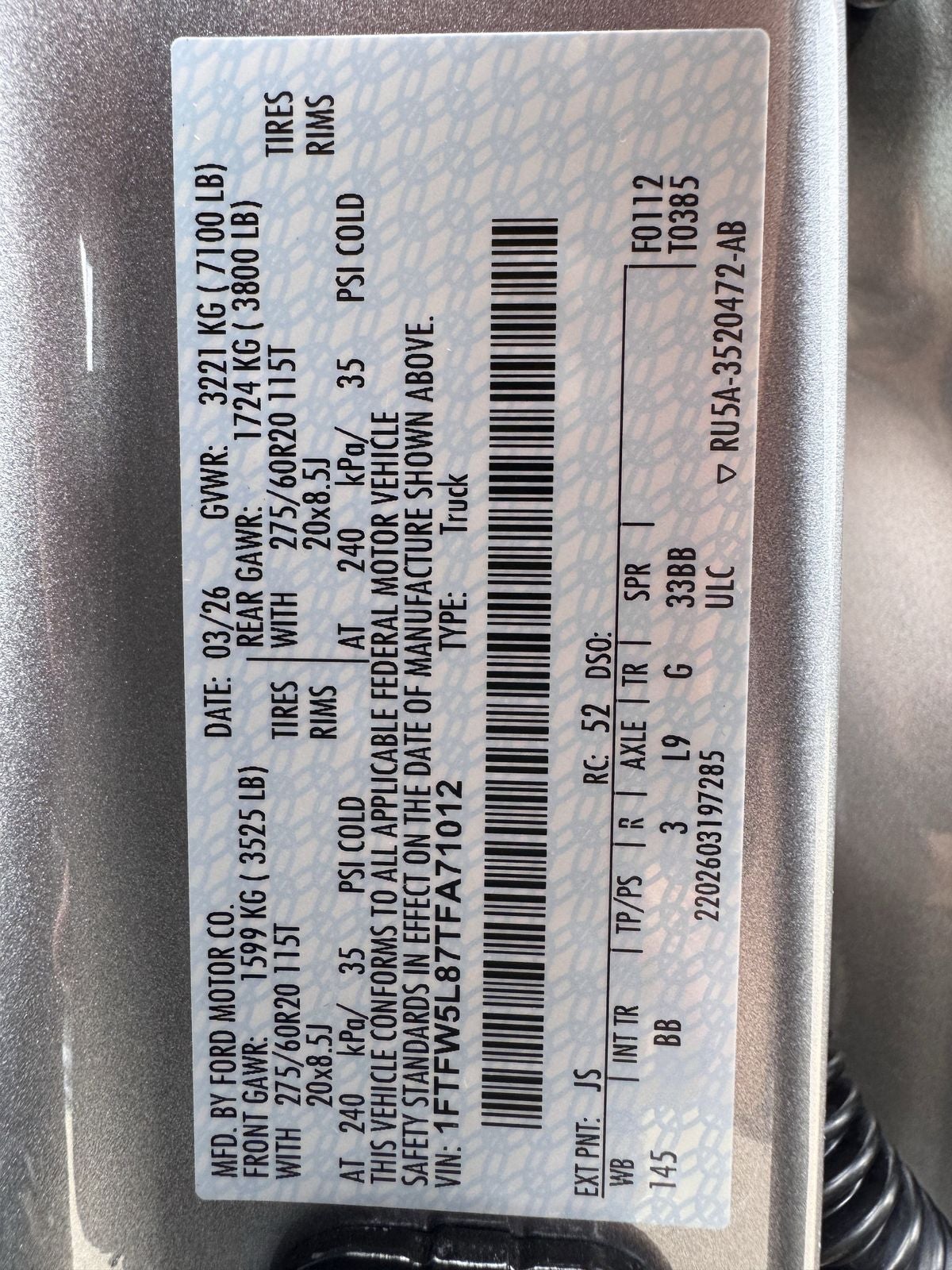 2026 Ford F-150 Lariat