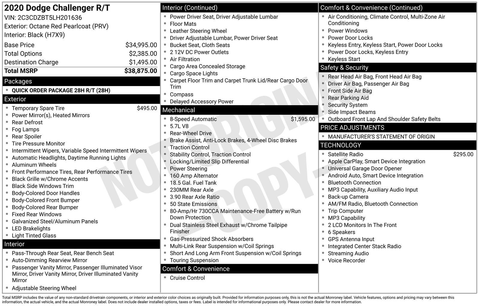 2020 Dodge Challenger R/T
