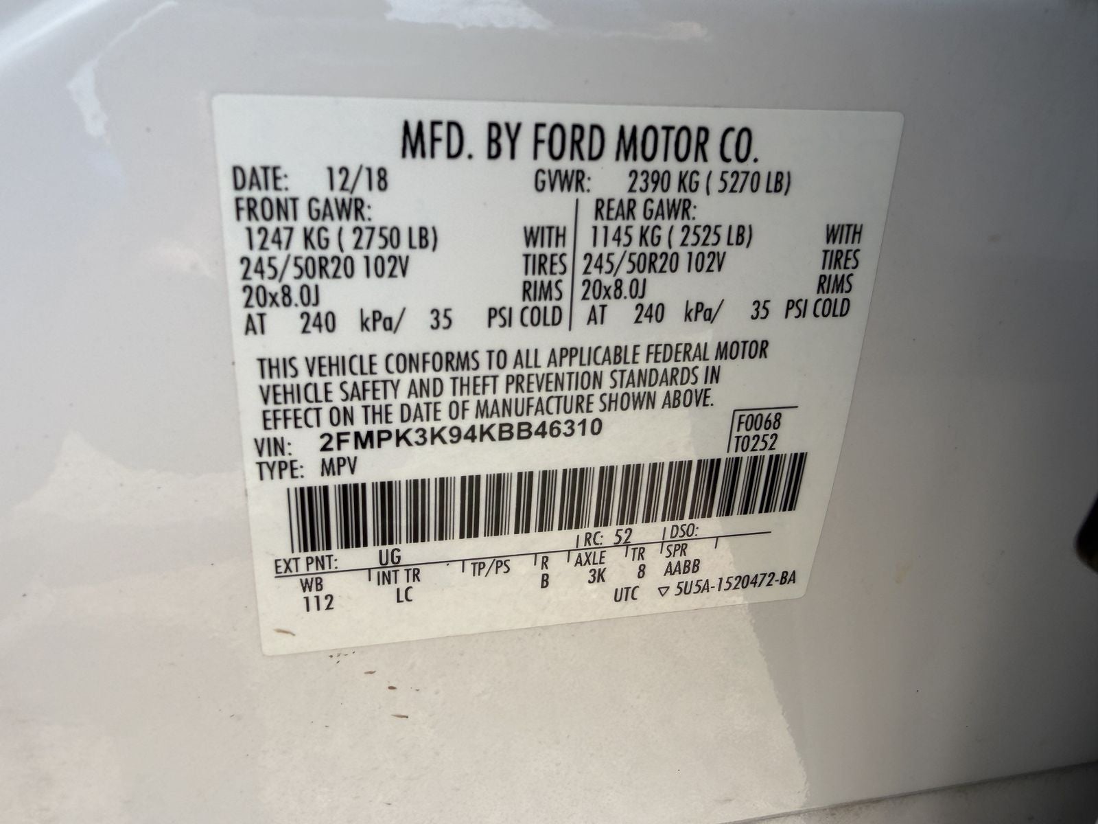 2019 Ford Edge Titanium
