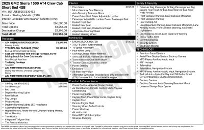 2025 GMC Sierra 1500 AT4