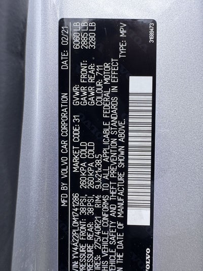 2021 Volvo XC90 T6 Inscription