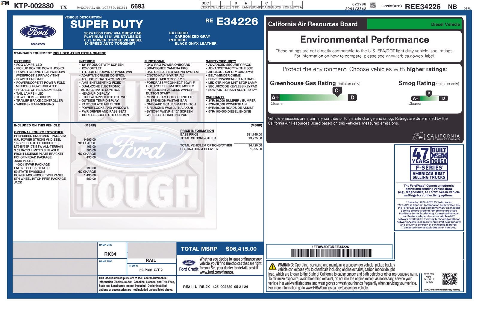 2024 Ford F-350SD Platinum DRW