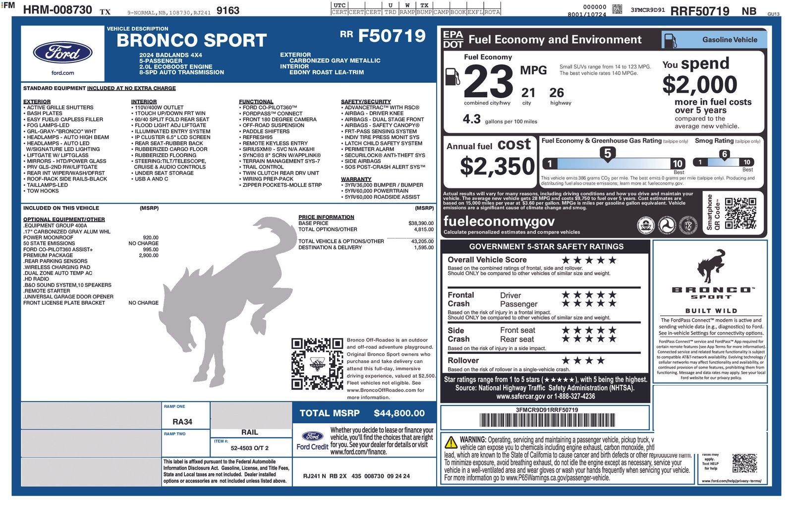 2024 Ford Bronco Sport Badlands