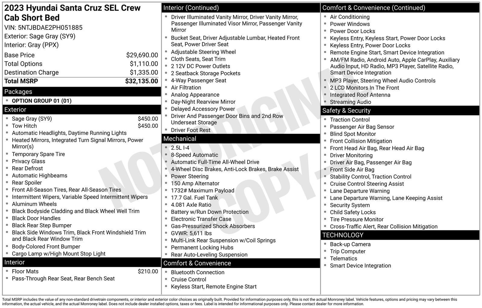 2023 Hyundai Santa Cruz SEL