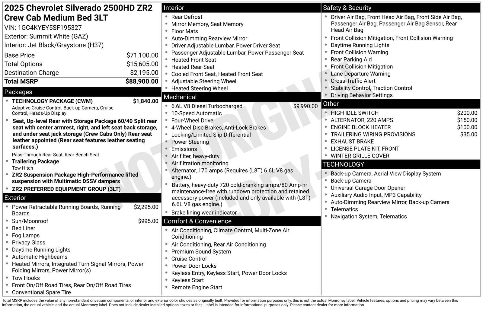 2025 Chevrolet Silverado 2500 HD ZR2