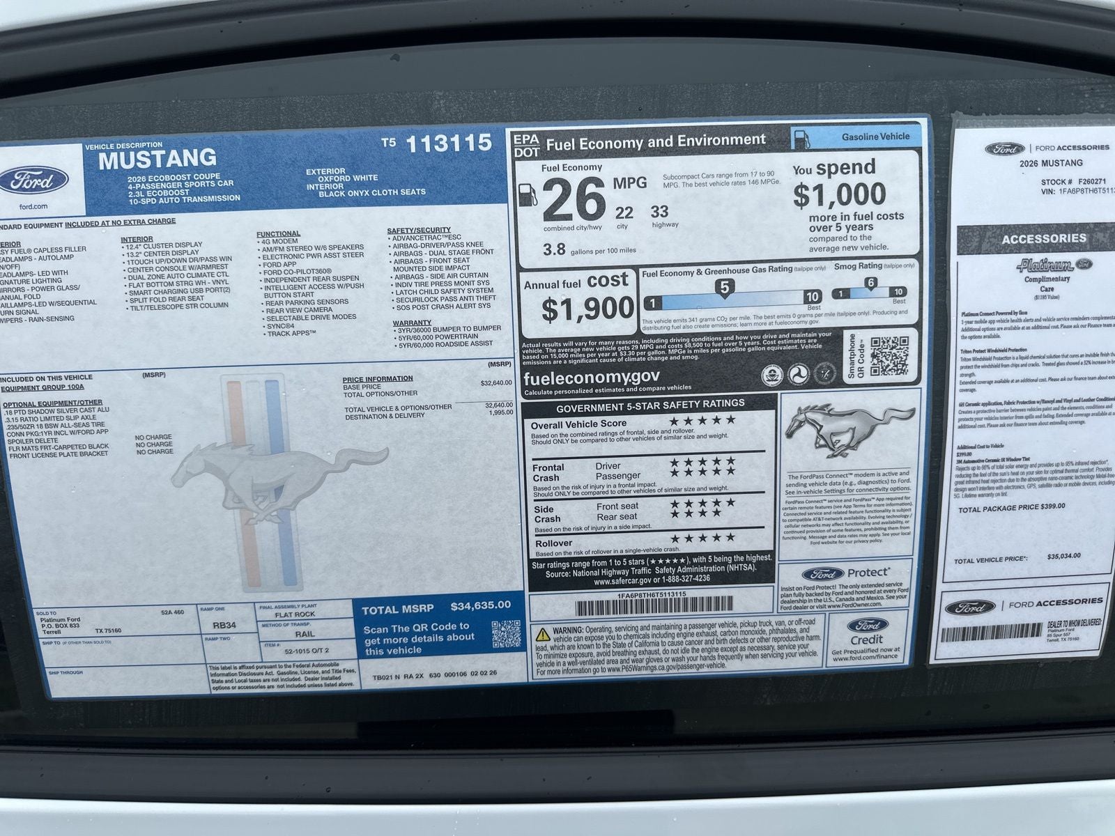 2026 Ford Mustang EcoBoost