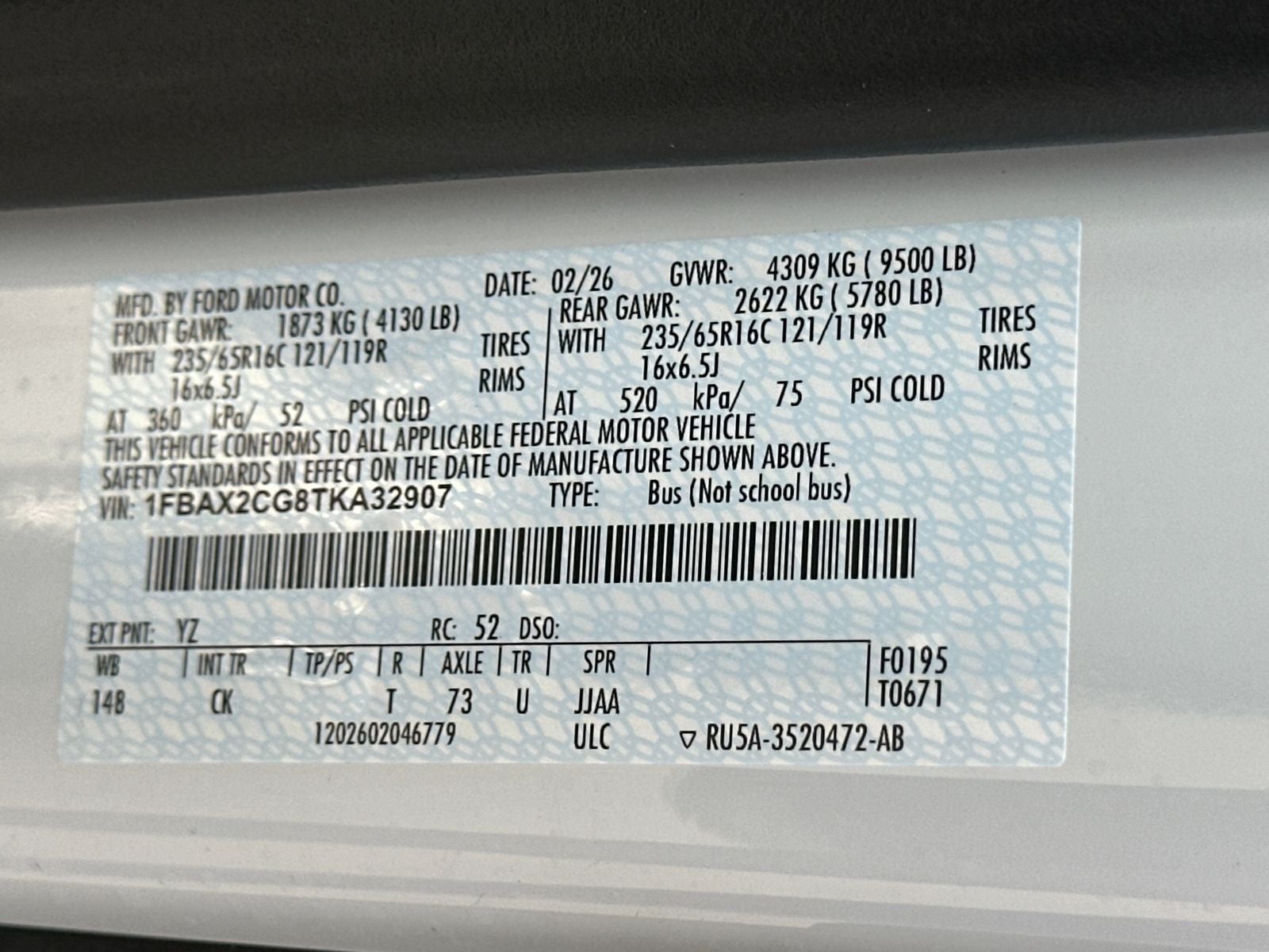 2026 Ford Transit-350 XLT