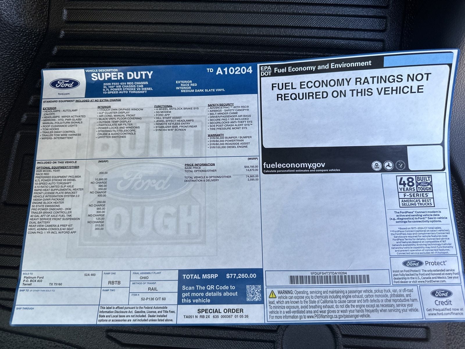 2026 Ford F-550SD XL DRW