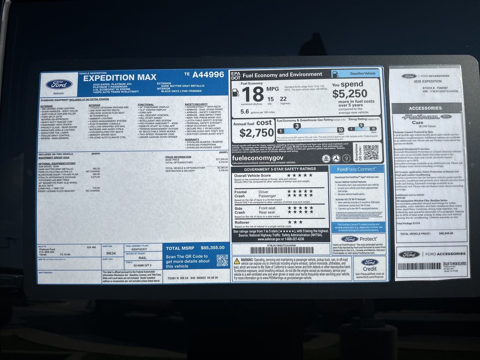 2026 Ford Expedition Max Platinum