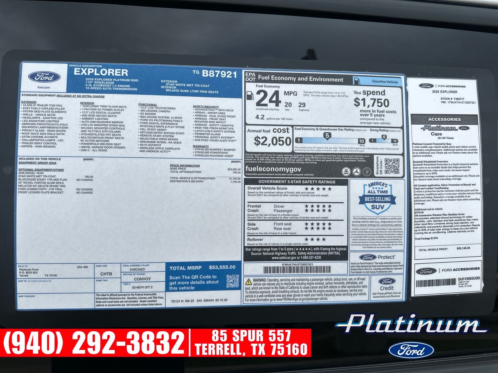 2026 Ford Explorer Platinum