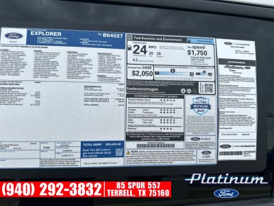 2026 Ford Explorer Platinum