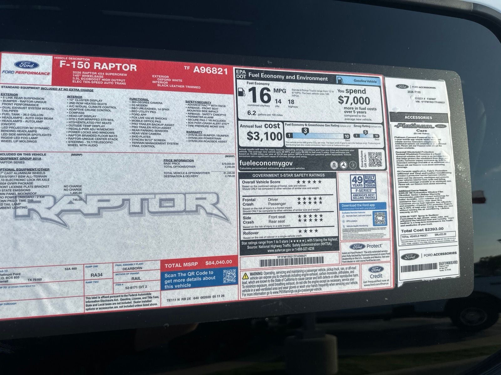 2026 Ford F-150 Raptor