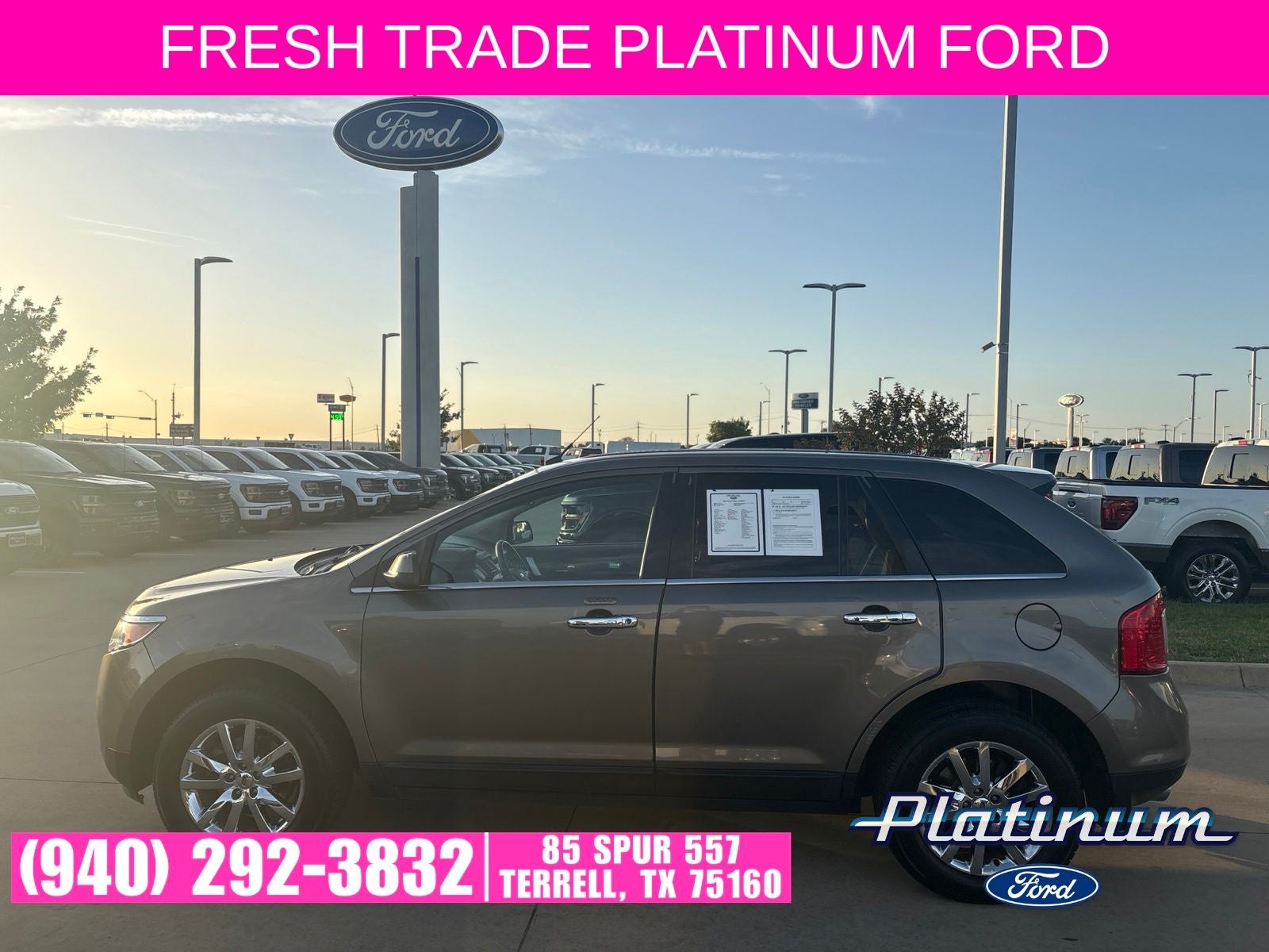 Used 2013 Ford Edge Limited with VIN 2FMDK4KC7DBA22202 for sale in Terrell, TX