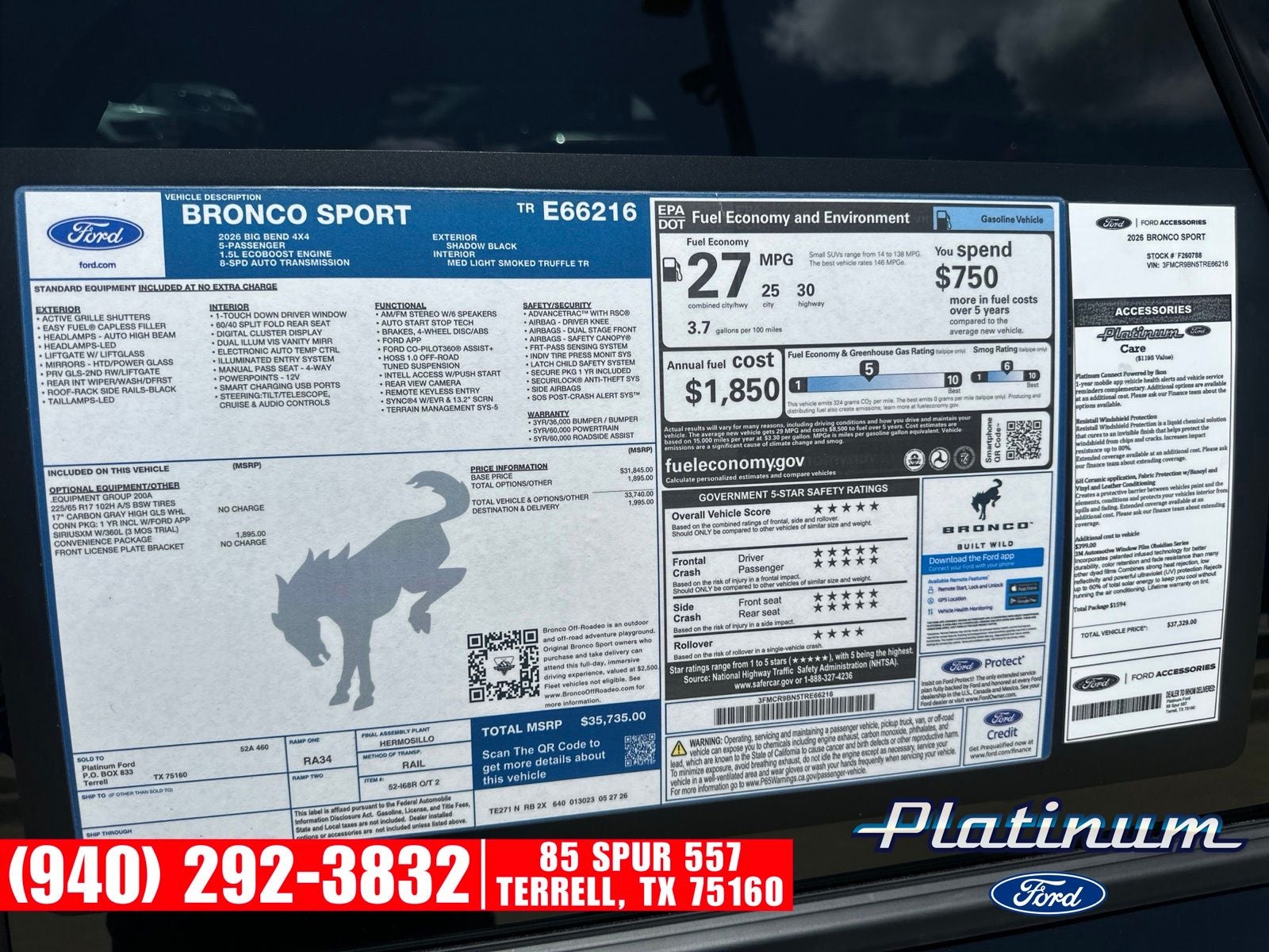 2026 Ford Bronco Sport Big Bend