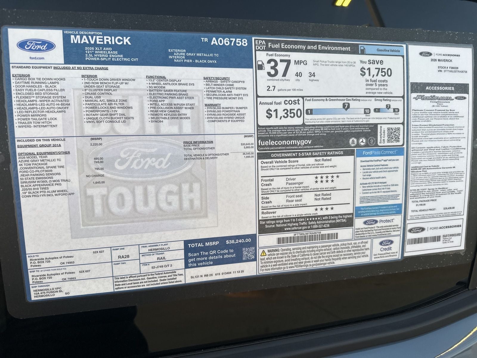 2026 Ford Maverick XLT