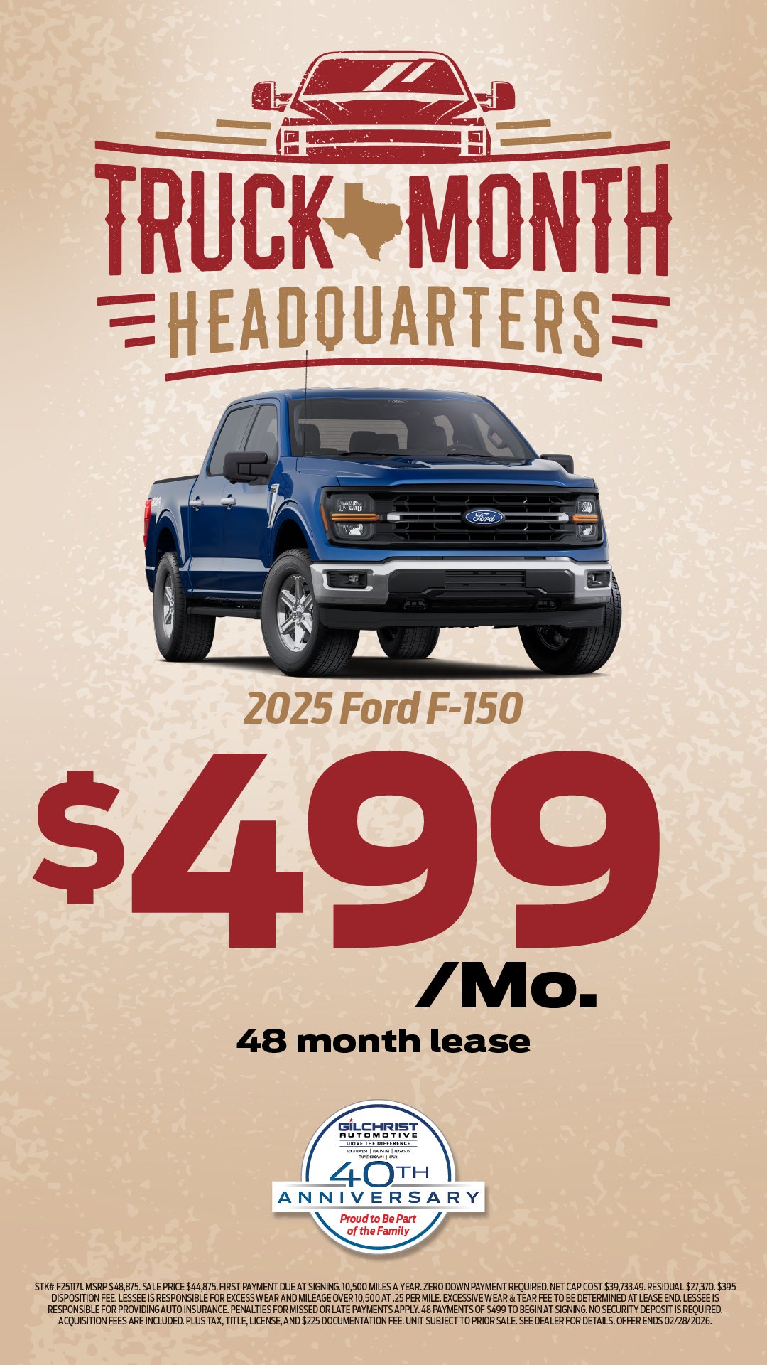 Shop $499/mo Lease Special on 2025 Ford F-150!