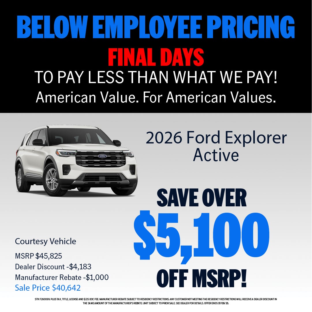 SAVE OVER $5,100 ON 2026 EXPLORER ACTIVE!