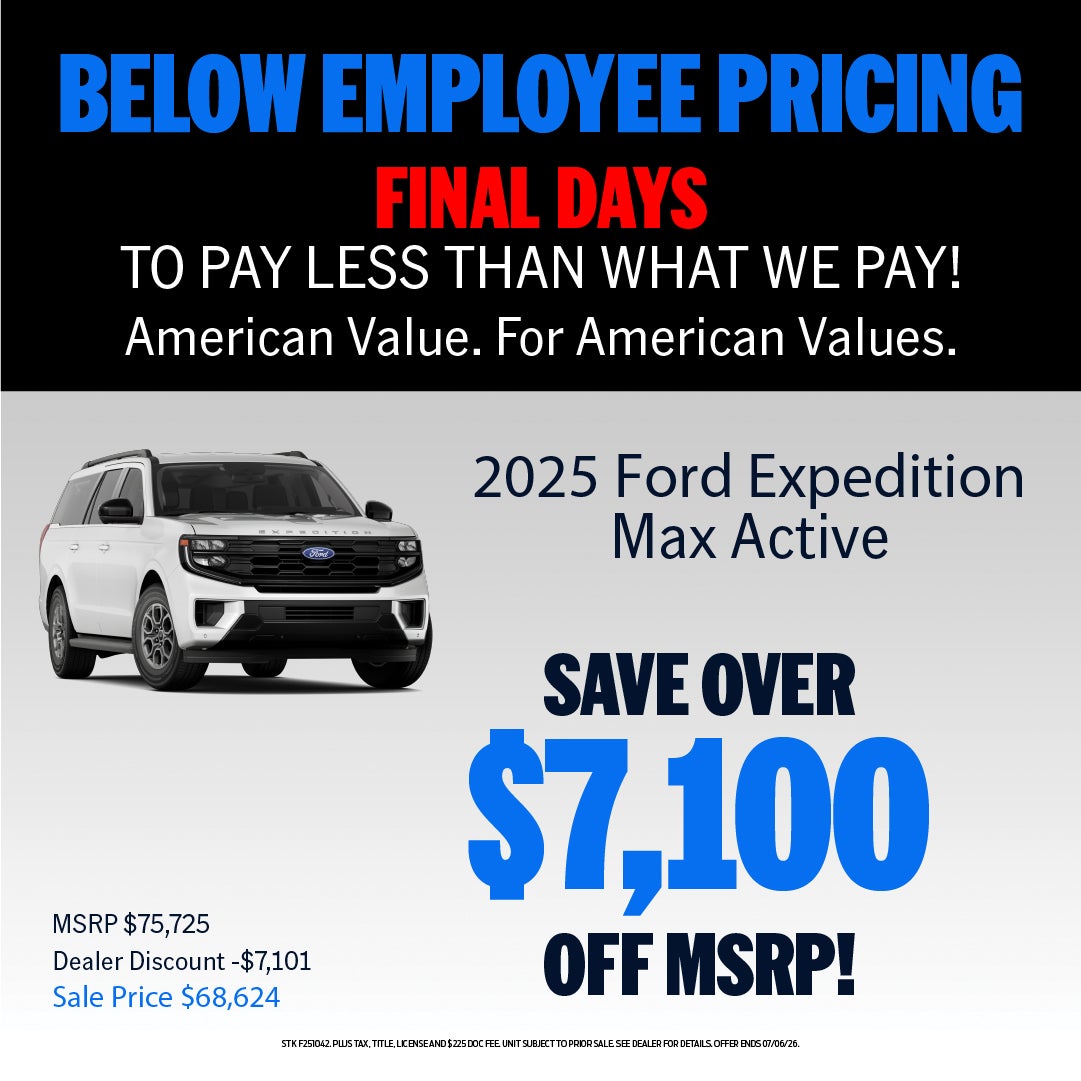 SAVE OVER $7,100 ON 2025 EXPEDITION MAX ACTIVE!