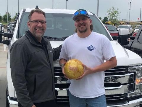 Matthew Quarrington purchased a 2019 F250 Lariat Platinum Ford in Terrell TX