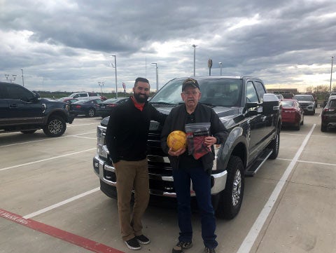 Randy Jarolimek purchased a new 2020 F-250 Platinum Ford in Terrell TX