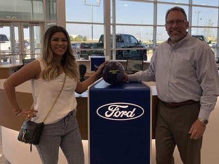 Ericka Adrade purchased a 2019 Jaguar F-pace Platinum Ford in Terrell TX