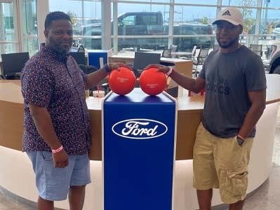 Chris Mcteer test drove a Ford F-150 Lightning & Travis Armmonette test drove a Ford Explorer Platinum Ford in Terrell TX
