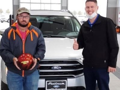 Chuck Ortolano purchased a new 2020 Ford EcoSport Platinum Ford in Terrell TX