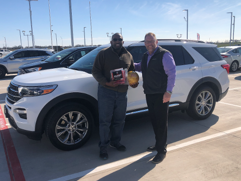Glenn Caldwell purchased a 2019 Explorer Platinum Ford in Terrell TX