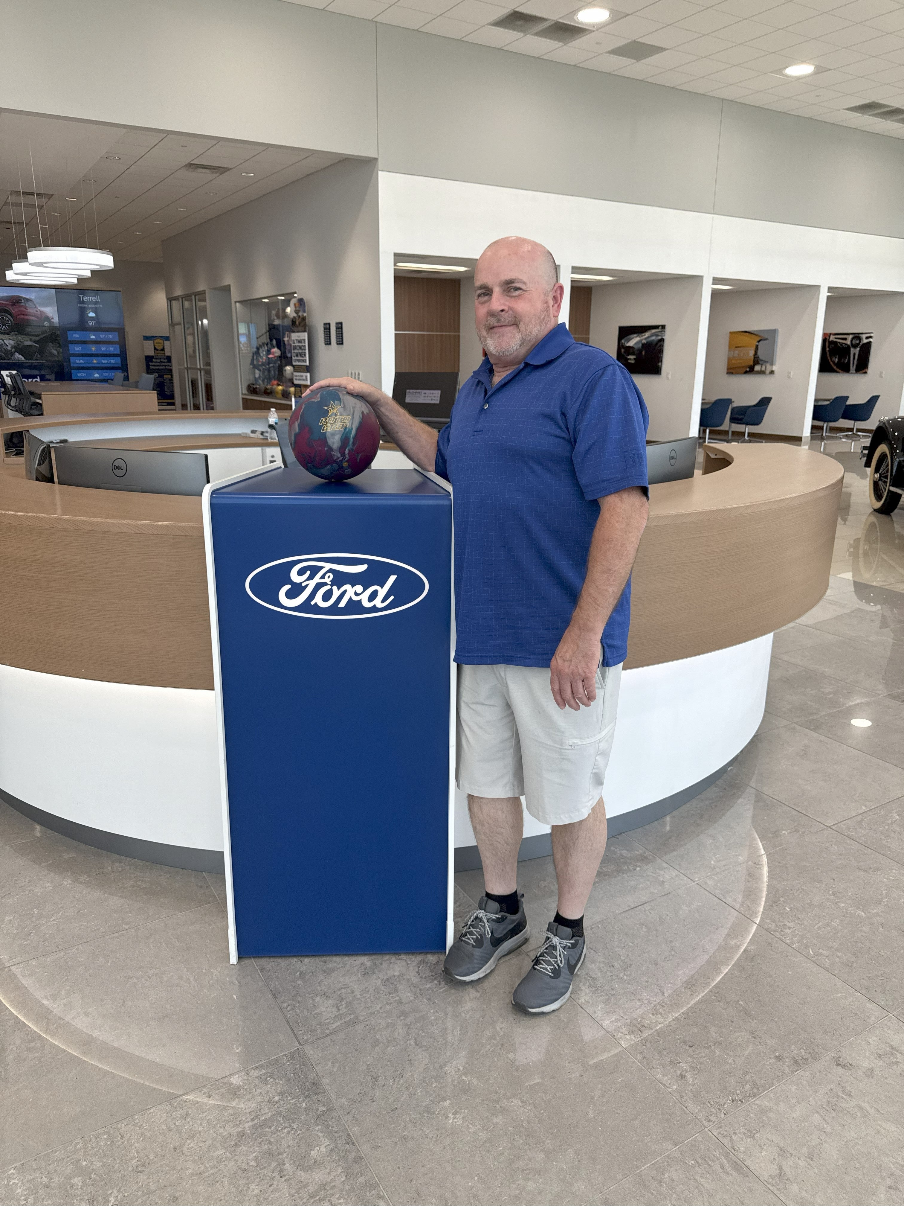 Ford Plat bowling logo bowling alumni in Terrell TX