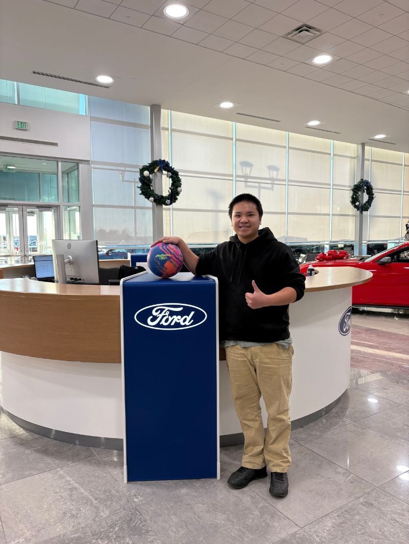 Ford Plat bowling logo bowling alumni in Terrell TX