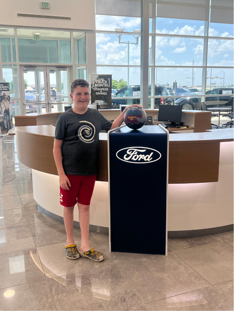 Ford Plat bowling logo bowling alumni in Terrell TX