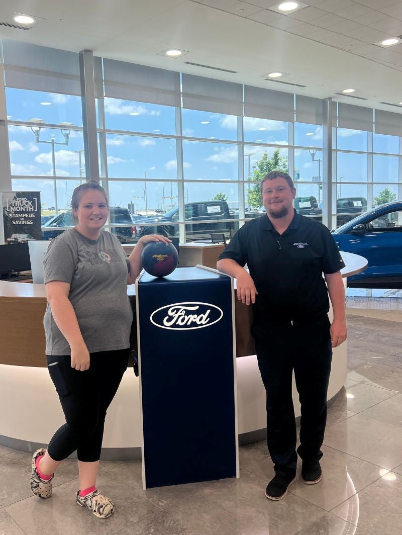 Ford Plat bowling logo bowling alumni in Terrell TX